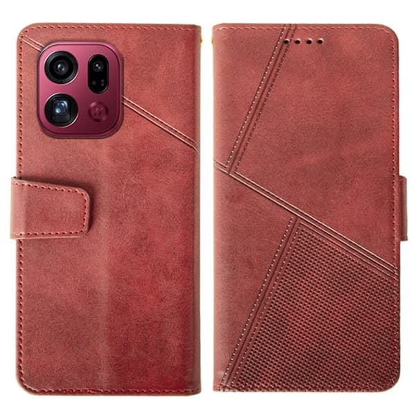 IDEWEI Oppo Find X9 Pro Plånboksfodral Konstläder - Röd