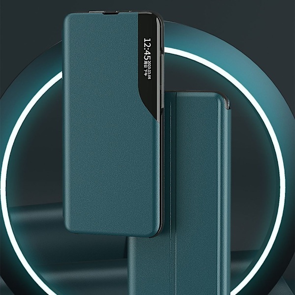 Eco Läder View Case till Xiaomi Poco M3 / Redmi 9T - Svart Svart