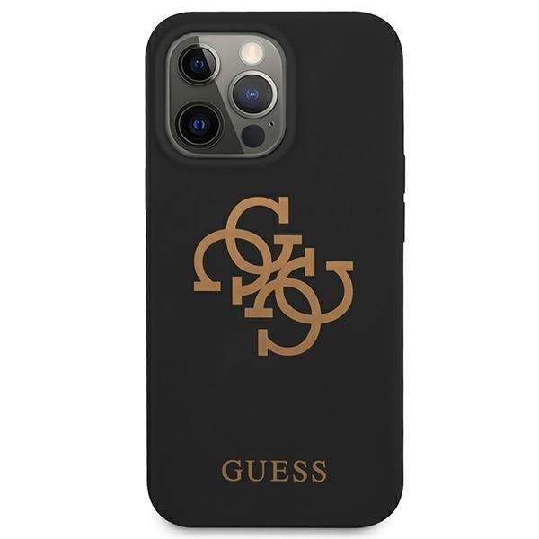 Guess Silikone 4G Logo Cover iPhone 13 Pro - Sort Black