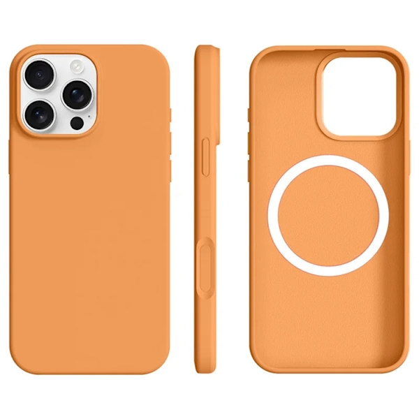 Mobilskal till iPhone 16 Pro Max MagSafe Ultra Thin Silikon Orange