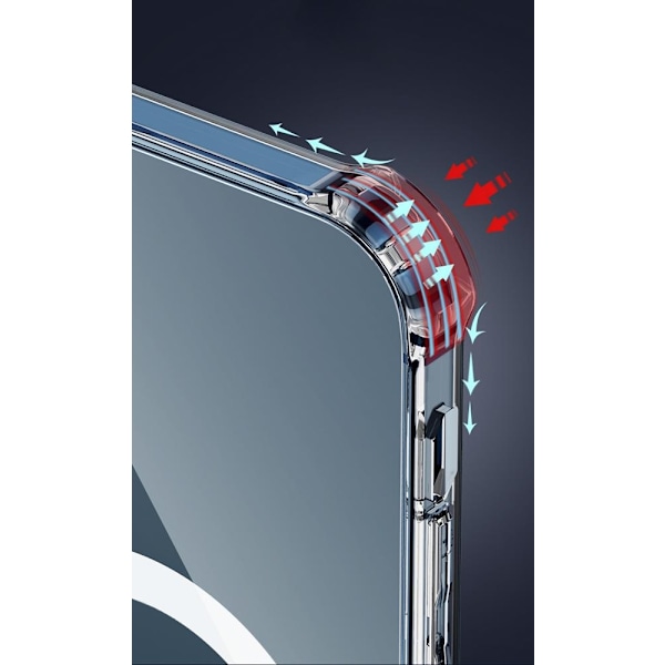 ShockProof Magsafe Skal iPhone 13 Pro - Clear Transparent