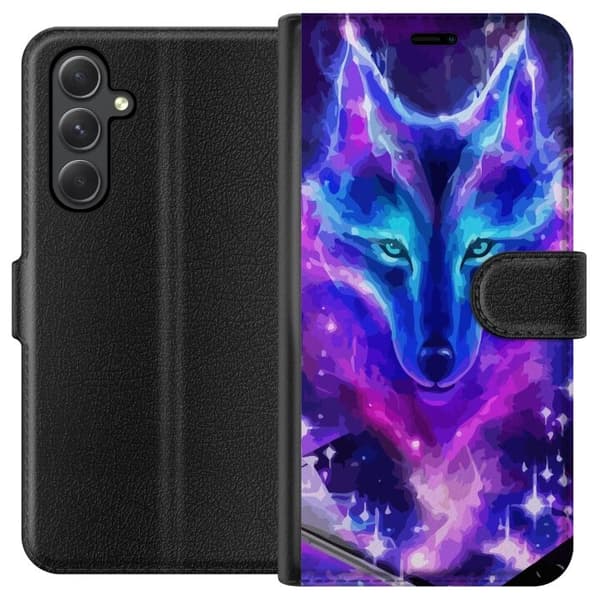 Plånboksfodral till Samsung Galaxy A25 med Neon Varg