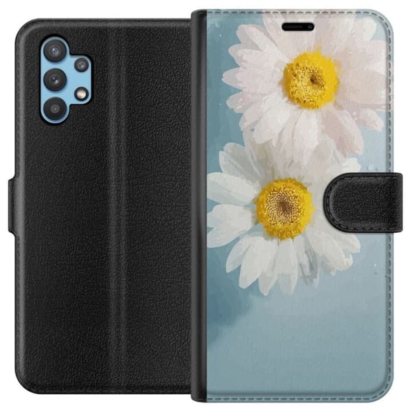 Plånboksfodral till Samsung Galaxy A32 5G med Sommarblommor