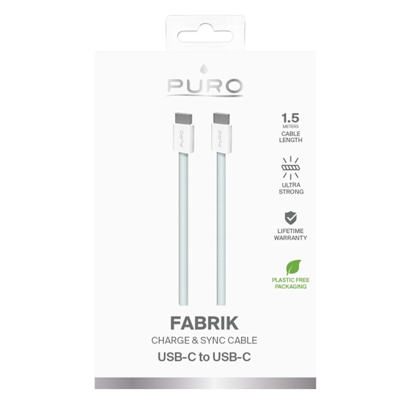 Puro USB-C Till USB-C Kabel 1.5m Fabrik - Blå