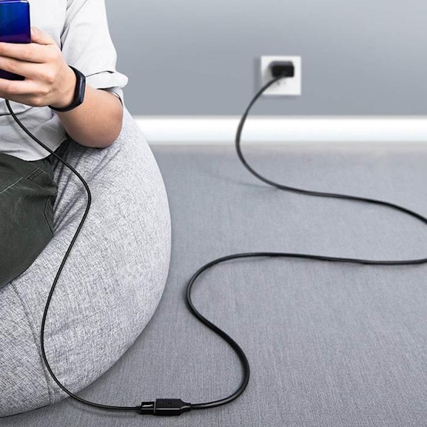 Ugreen Adapter Extension USB-A Till USB-A Kabel - Svart