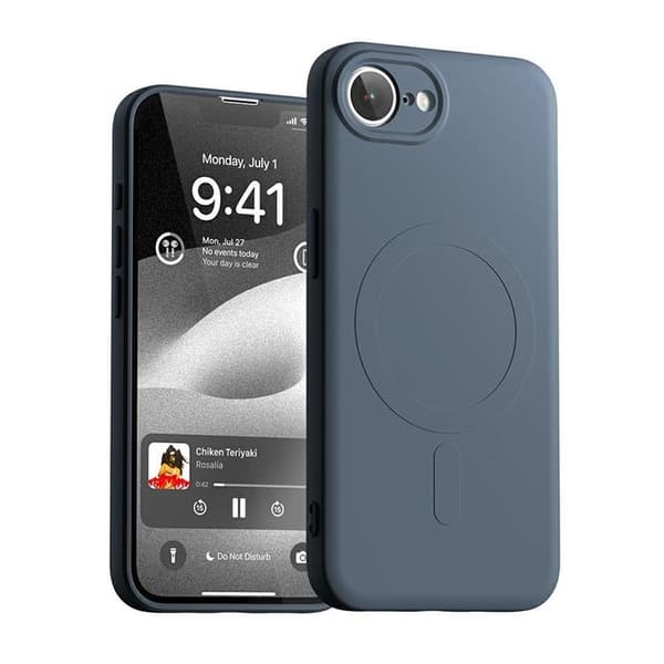 Mercury Telefontaske til iPhone 16e MagSafe Semi-Silikone - Marineblå Blå