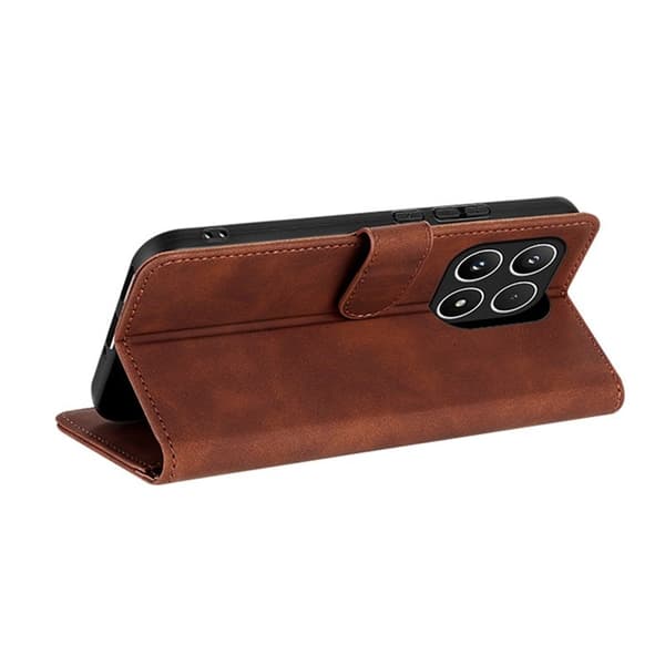 AZNS Xiaomi 17 Plånboksfodral Konstläder - Brun