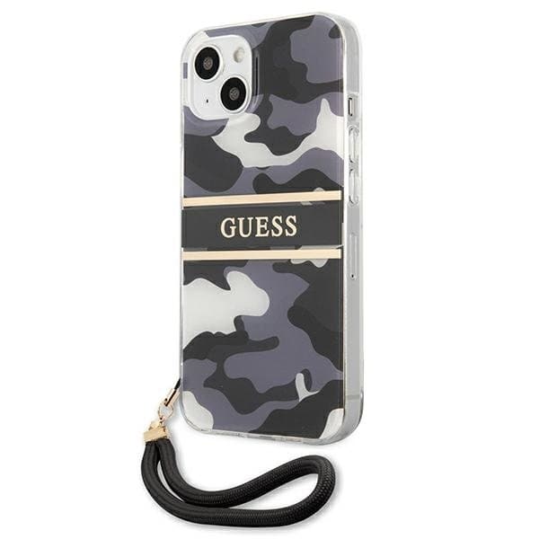 Guess Camo Strap Collection Skal iPhone 13 - Musta Black