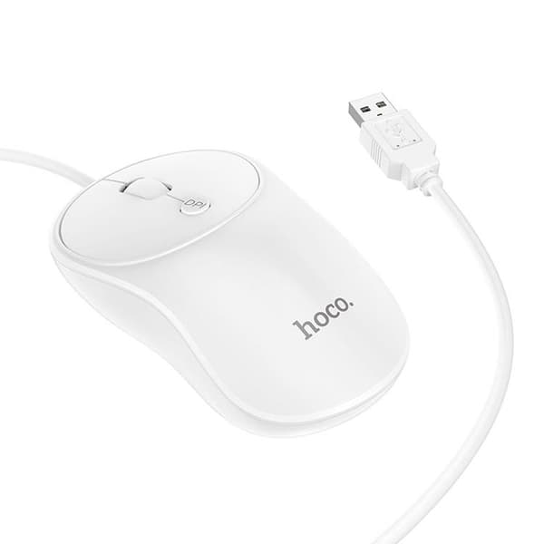 Hoco Kablet Mus USB-A 1.5 m GM13 - Hvid Vit