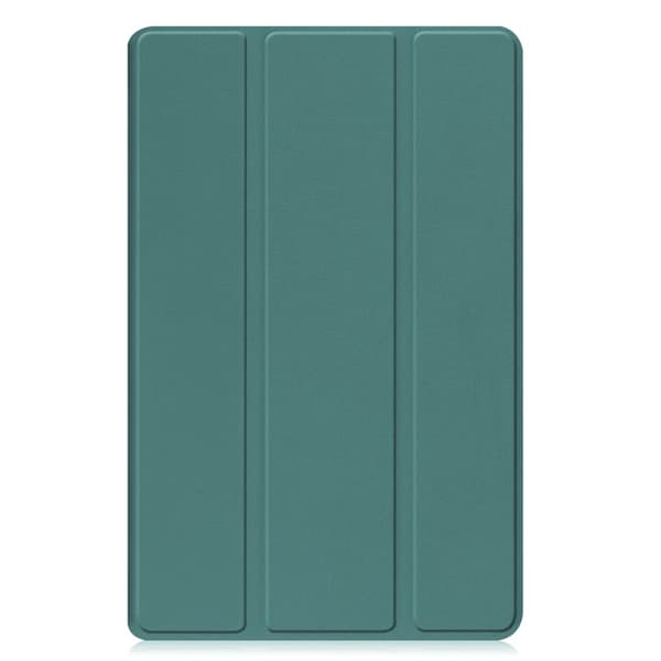 Galaxy Tab A9 Plus Fodral Tri-Fold KonstLäder - Grön Svartgrön