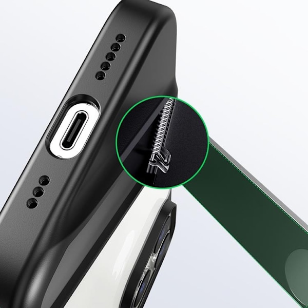 Ugreen iPhone 14 Pro Skal Kickstand - Svart