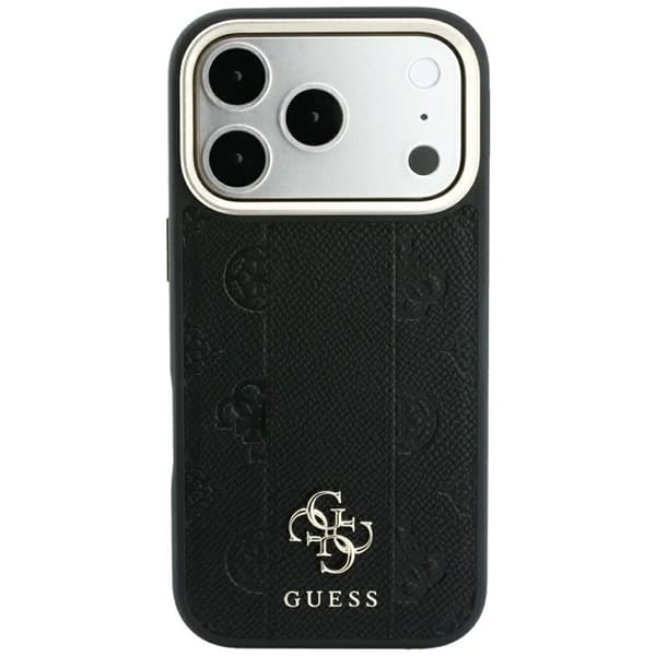 Guess Mobilskal För iPhone 18 Pro Max/17 Pro Max Magsafe Stripe Peony 4G Logo