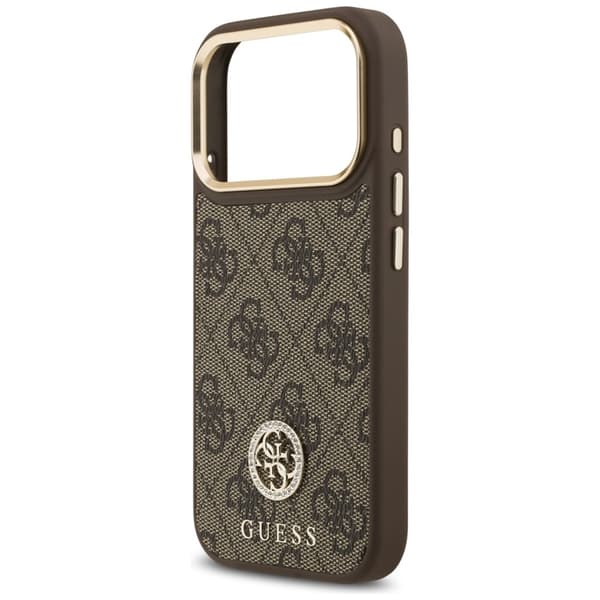 Guess Mobilskal till iPhone 17 Pro Magsafe Strass Logo - Brun Brun