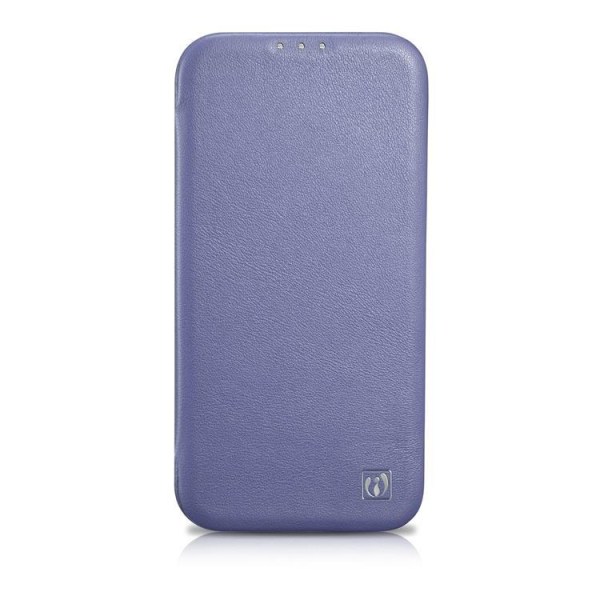 iCarer iPhone 14 -lompakkokotelo Magsafe CE -nahka - vaalean violetti