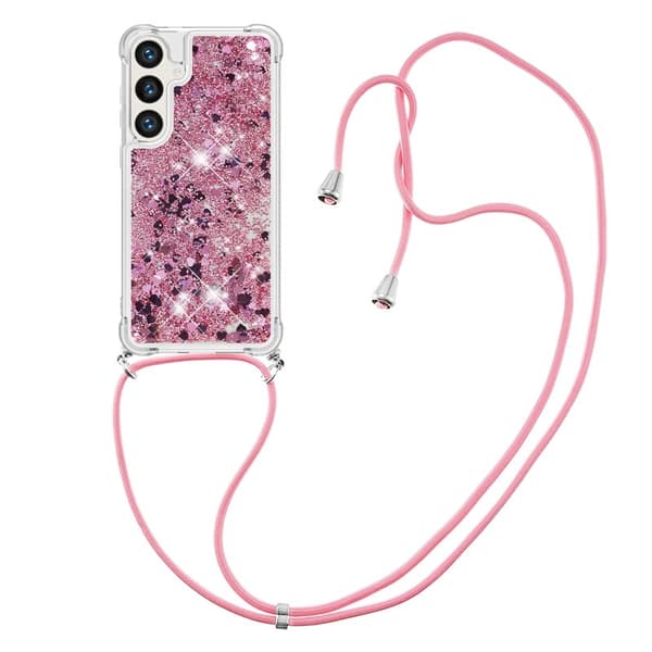 Mobilskal för Samsung Galaxy S26 Plus TPU med snodd - Roséguld