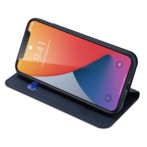 Dux Ducis PU Läder Plånboksfodral iPhone 12 Pro Max - Blå Blå