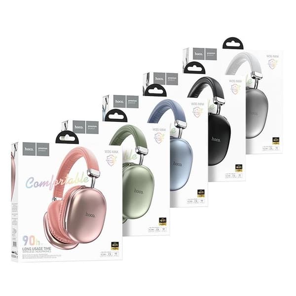 Hoco Over-Ear Hörlurar Trådlösa Bluetooth W35 Max - Rosa Rosa