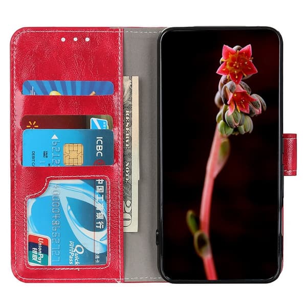 Plånboksfodral för Samsung Galaxy S26 Plus Konstläder - Röd