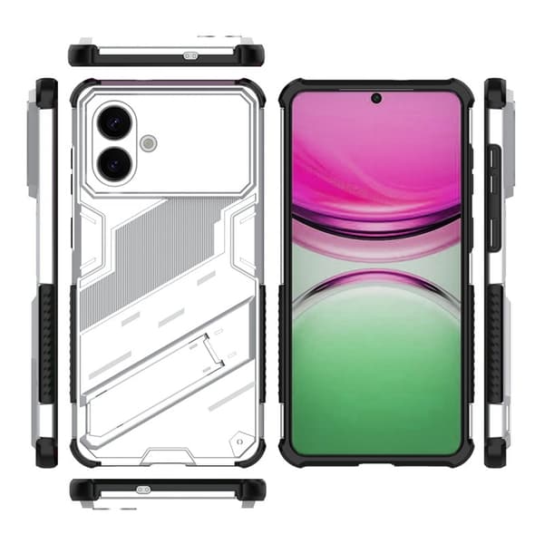 Mobilskal till Samsung Galaxy S26 Plus Plast Stötsäker Med Ställ - Vit