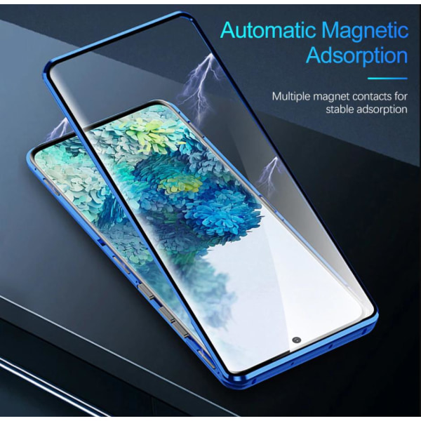 iPhone 11 Pro Skal Magnetisk Metallram + Härdat Glas Heltäckande