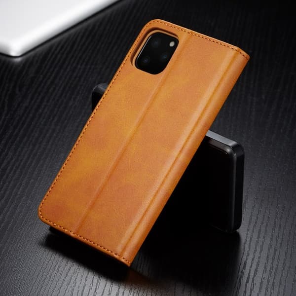 LC.imeeke iPhone 11 Pro Max Plånboksfodral Konstläder - Brun