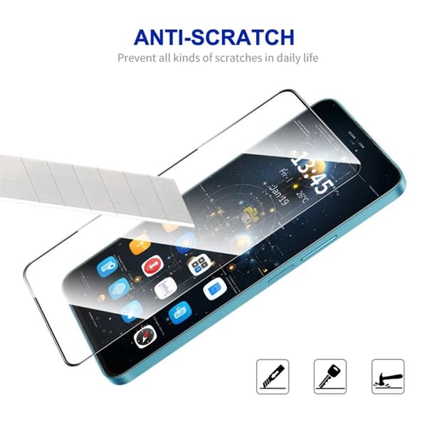 [2-Pack] BOOM Galaxy A36/Galaxy A56 Härdat Glas Skärmskydd Grå