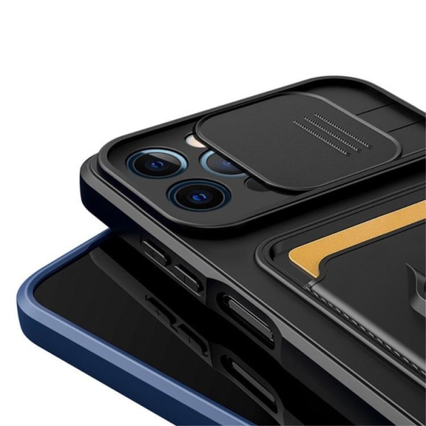 Rzants iPhone 14 Plus Skal Ring Korthållare - Blå