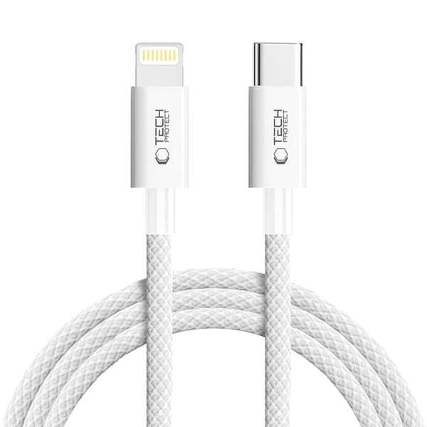 Tech-Protect USB-C til Lightning Kabel Ultraboost 2m - Grå Grå