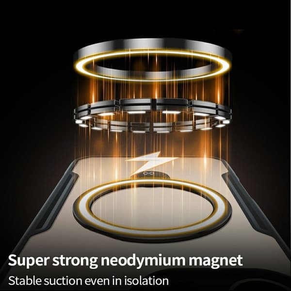 XUNDD Mobilskal till iPhone 16 Pro Max 360° Magnetisk Ställ Shockproof Svart