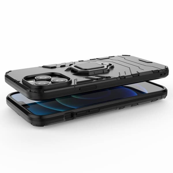 Renkaanpidike matkapuhelinkotelo Apple iPhone 13 Pro - Musta Black