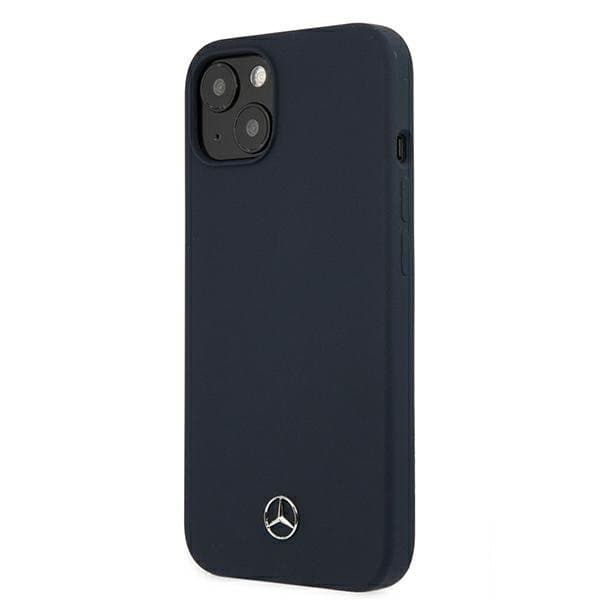 Mercedes Silicone Line Cover iPhone 13 Mini - Navy Blå