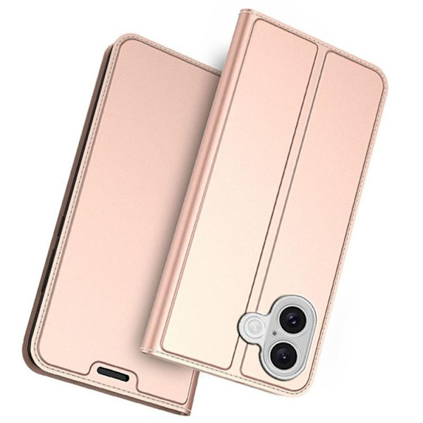 iPhone 17 Plånboksfodral med Kickstand Roséguld
