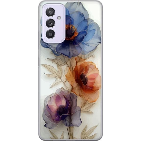 Telefontaske til Samsung Galaxy A82 5G med silkeblomster