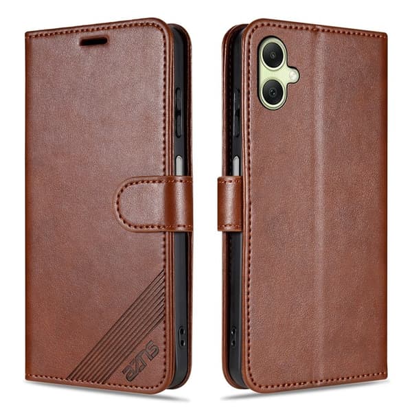 AZNS Samsung Galaxy A06 Plånboksfodral Anti-Scratch Konstläder - Brun