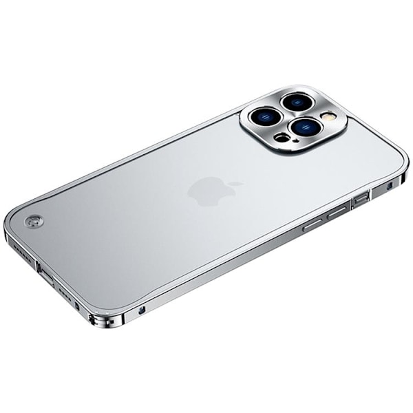iPhone 14 Pro Max -kuori Metalli Slim - Hopea Silver