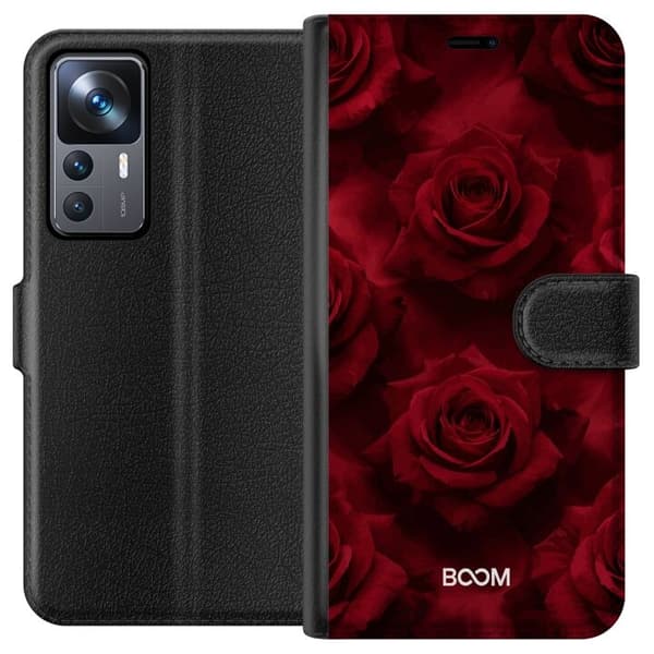 Plånboksfodral till Xiaomi 12T med Crimson Rose