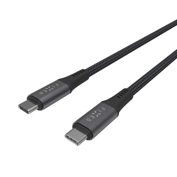 FIXED ARMOR USB 4.0 240W USB-C/C 20Gpbs kabel 1.2m Grå