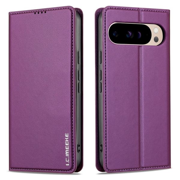LC.IMEEKE L1 Series Google Pixel 9 Pro Plånboksfodral Konstläder - Lila