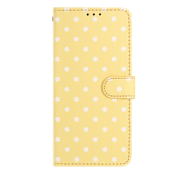 OnePlus 15 5G Plånboksfodral Polka Dot Pattern Konstläder Gul