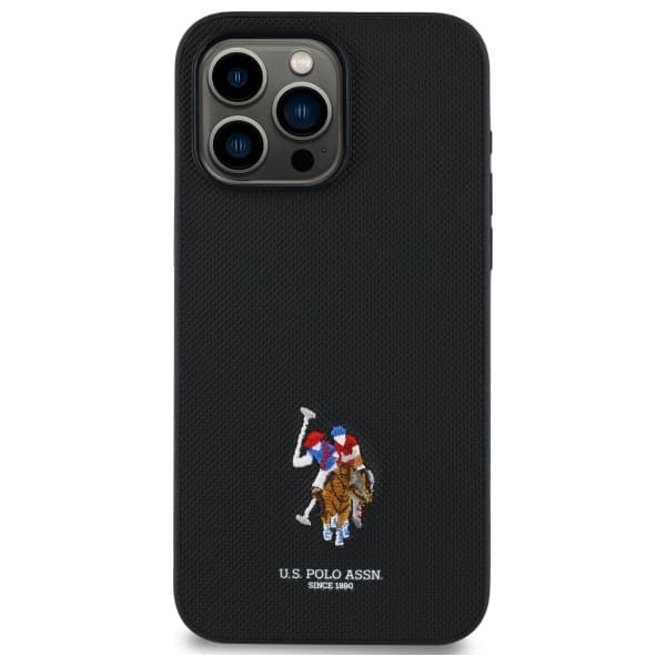 US Polo telefonetui til iPhone 15 Pro Max broderet DH-farve