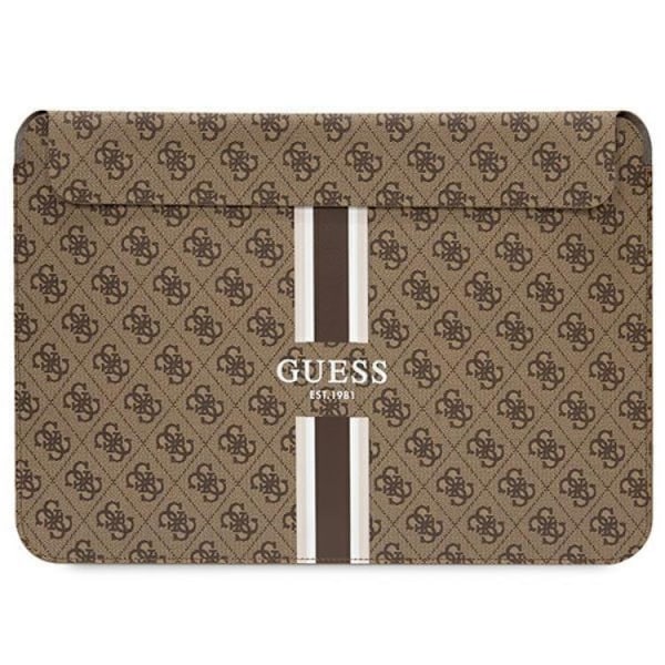 Guess Datorfodral 14" Printed Stripes - Brun