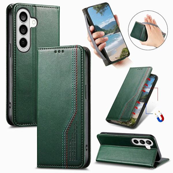 Plånboksfodral för Samsung Galaxy S26 Plus Konstläder - Grön