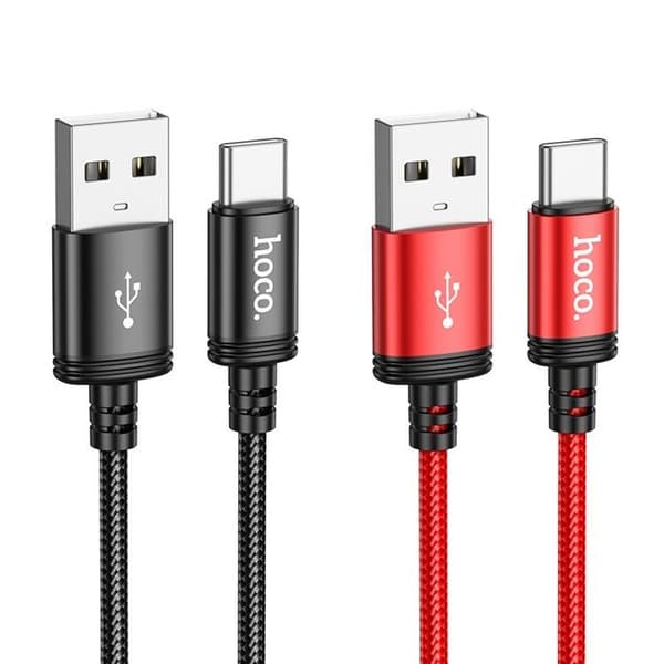 Hoco USB-A till USB-C 1m 3A Kabel X89 - Svart Black