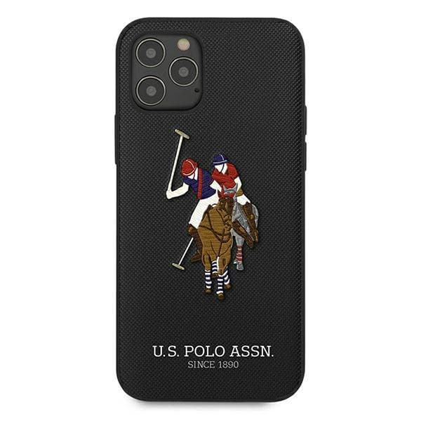 US Polo Polo Embroidery Collection Skal iPhone 12 Pro Max - Musta Black