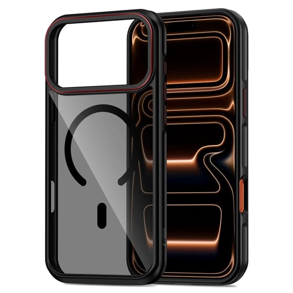 Tech-Protect Mobilskal till iPhone 18 Pro Max/17 Pro Max MagSafe - Svart/Röd Svart