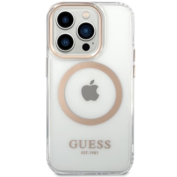Guess Mobilskal till iPhone 15 Pro Max MagSafe MagSafe Metal Outline