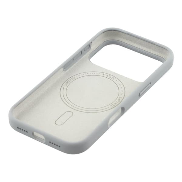 X-LEVEL Mobilskal till iPhone 17 Pro MagSafe Flytande Silikon Grå