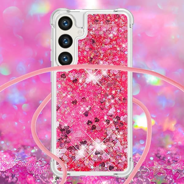 Mobilskal för Samsung Galaxy S26 Plus TPU med snodd - Rosa