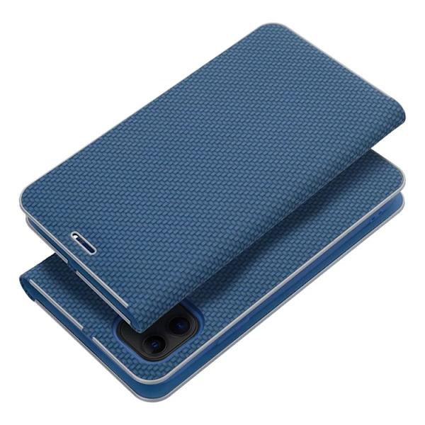 iPhone 17 Plånboksfodral Luna Carbon - Blå Blå
