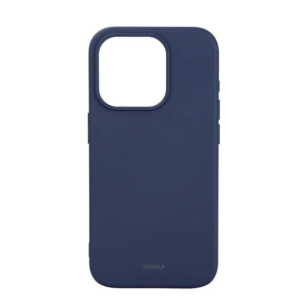 Myynnissä iPhone 15 Pro Mobile Case Magsafe Silicone - Tummansininen
